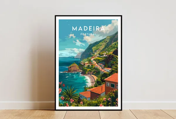 Madeira Portugal Europe Travel Wall Art Poster