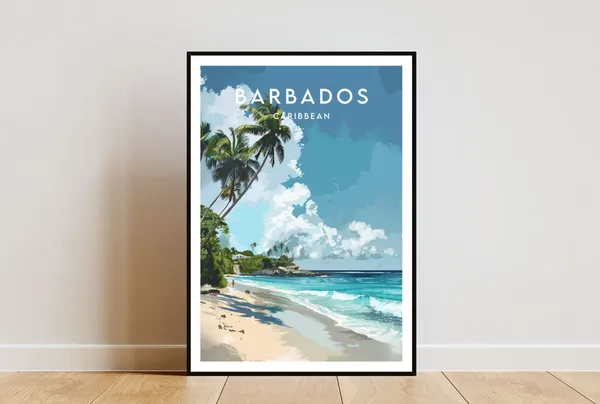 Barbados Caribbean Travel Wall Art Print