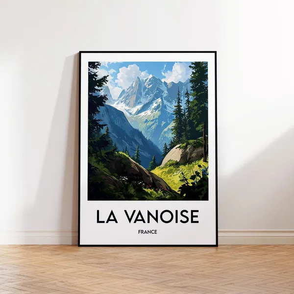 Vanoise Travel Poster, France National Park