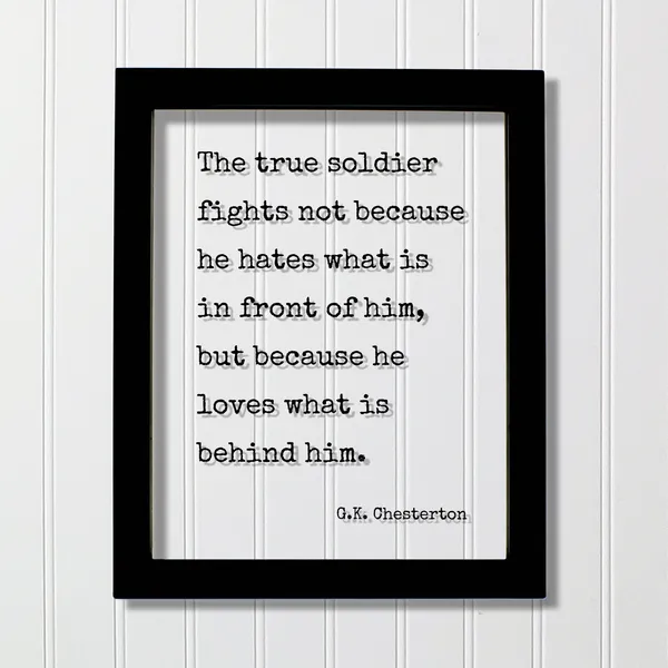 G. K. Chesterton Quote, Courage Typography Art Print