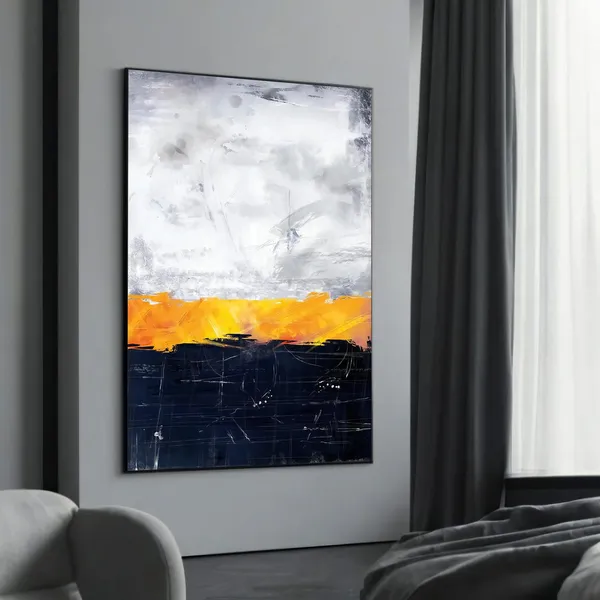 Abstract Landscape Art Print, Bold Horizon