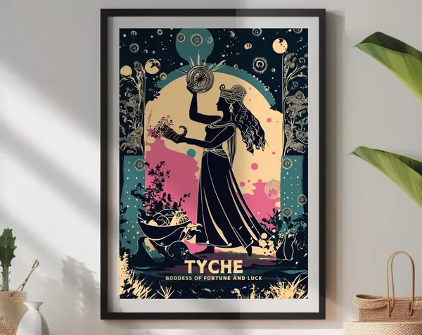 Tyche Goddess Of Fortune And Luck Greek Mythology Art Print