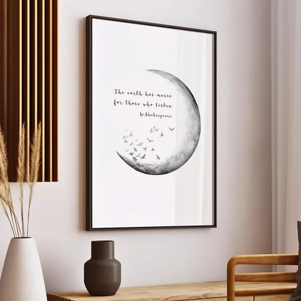 Shakespeare Quote Poster, Literary Quote Art Print