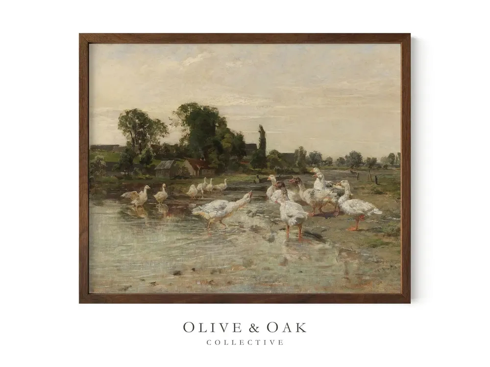 Vintage Nursery Duck and Goose Art Print - Image 3