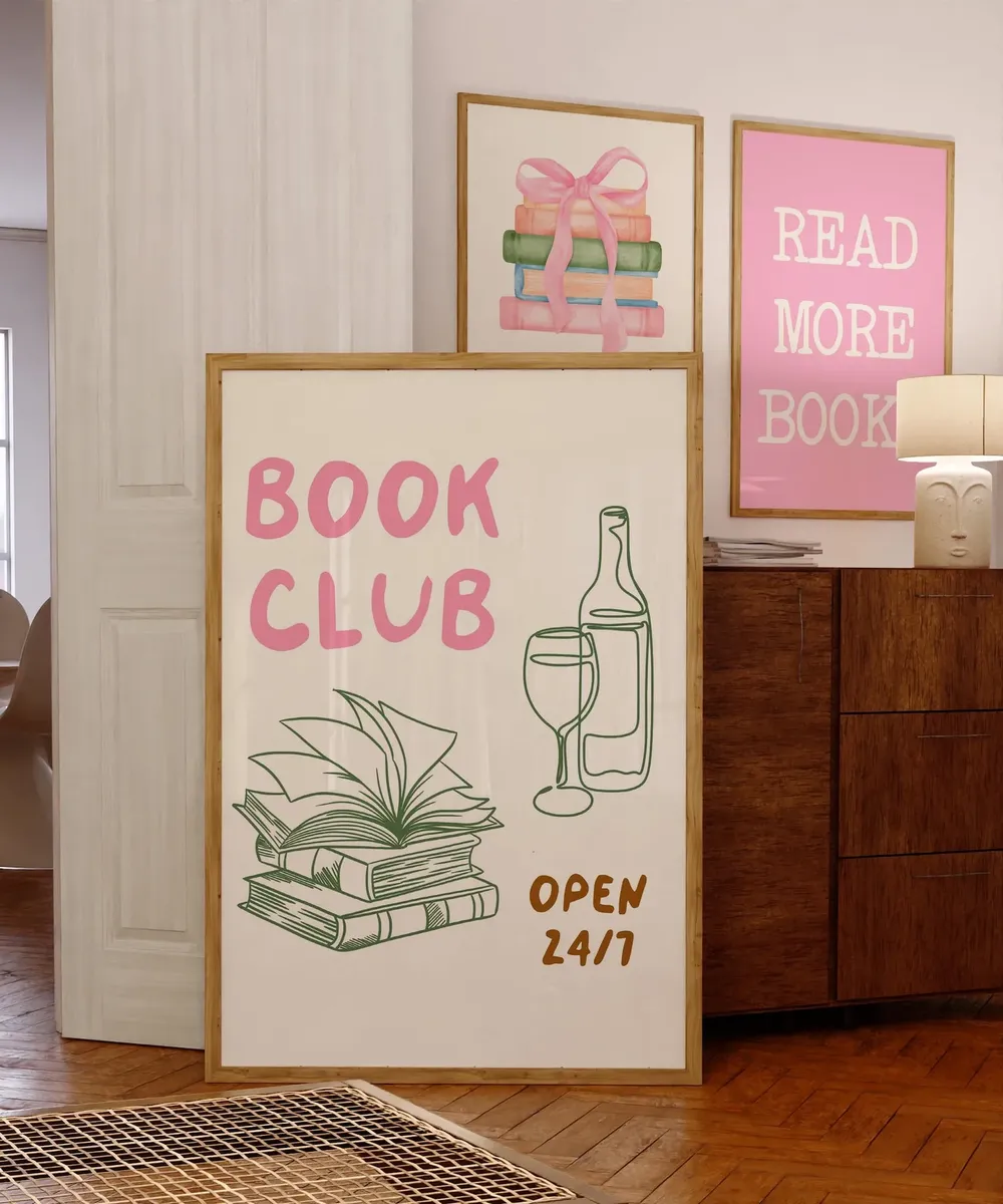 Book Club Print, Book Lover Poster - Image 5