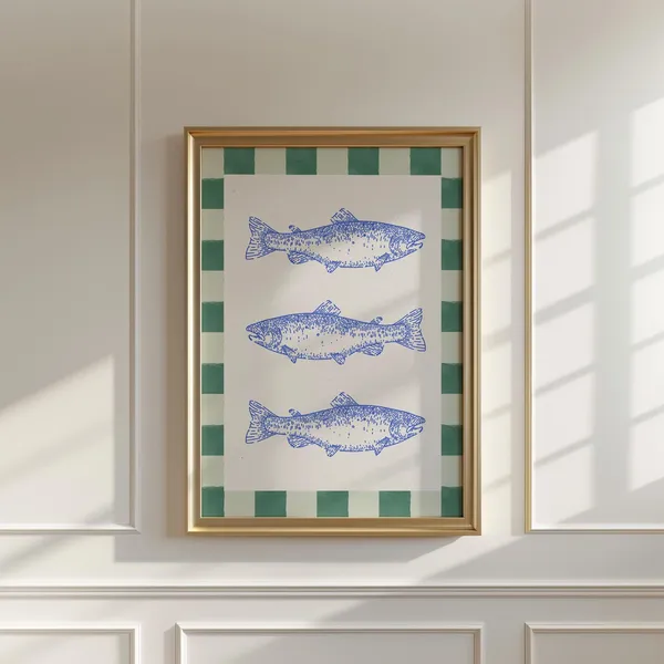 Catch Of The Day Coastal Minimal Cottage Art Print