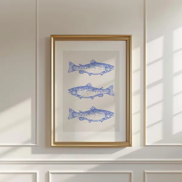 Catch Of The Day Vertical Coastal Art Print