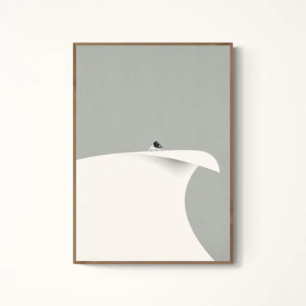 Ready To Turn The Page Japandi Art Print