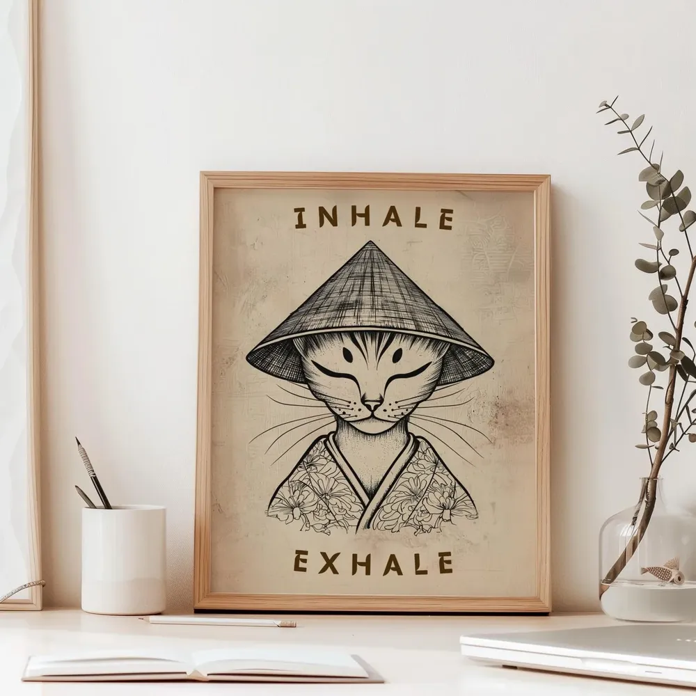 Inhale Exhale - Modern Travel Poster - Image 6