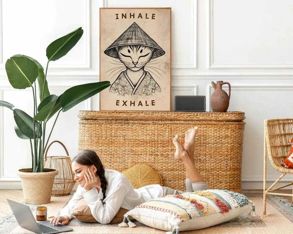 Inhale Exhale - Modern Travel Poster - Image 5