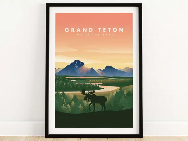 Grand Teton Home Decor Wall Art Print