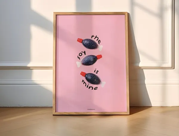 The Soy Is Mine Funny Kitchen Typography Poster