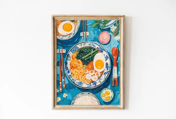 Delicious Ramen Japanese Kitchen Art Poster