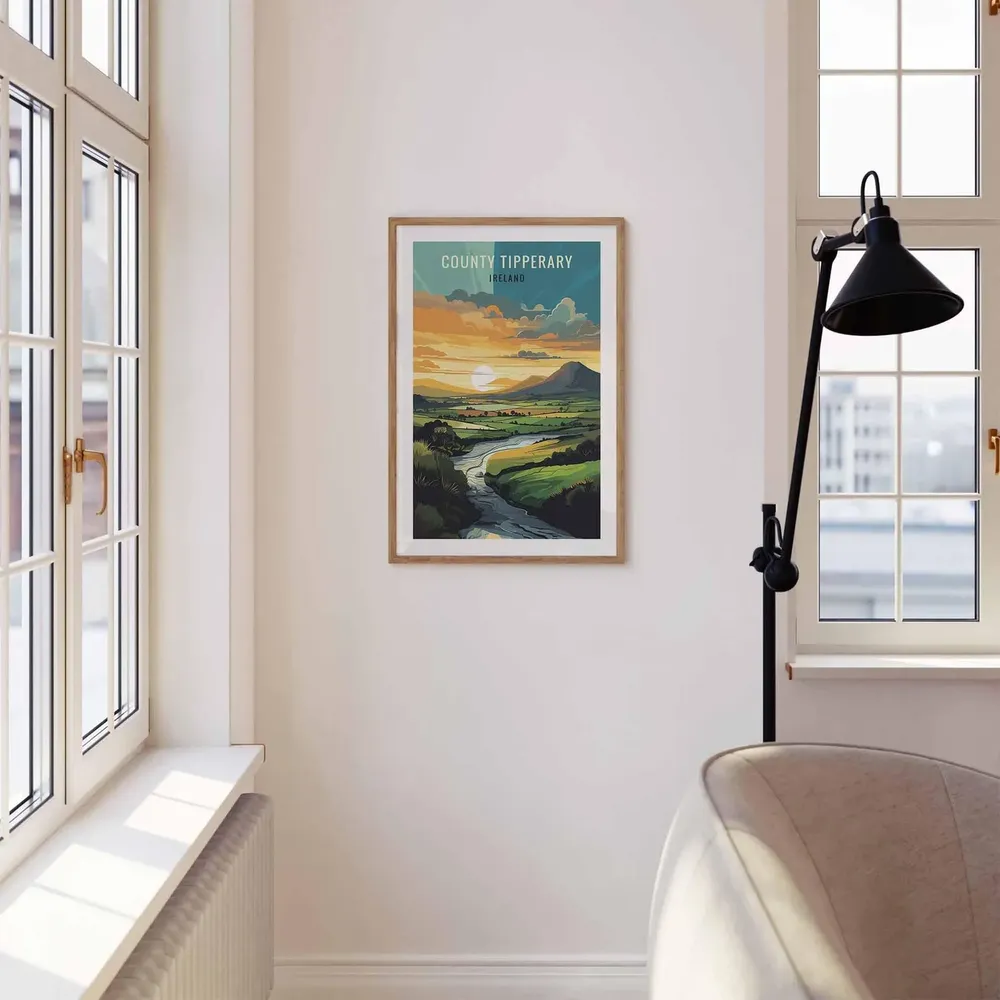 County Tipperary, Ireland Travel Poster Art Print - Image 3