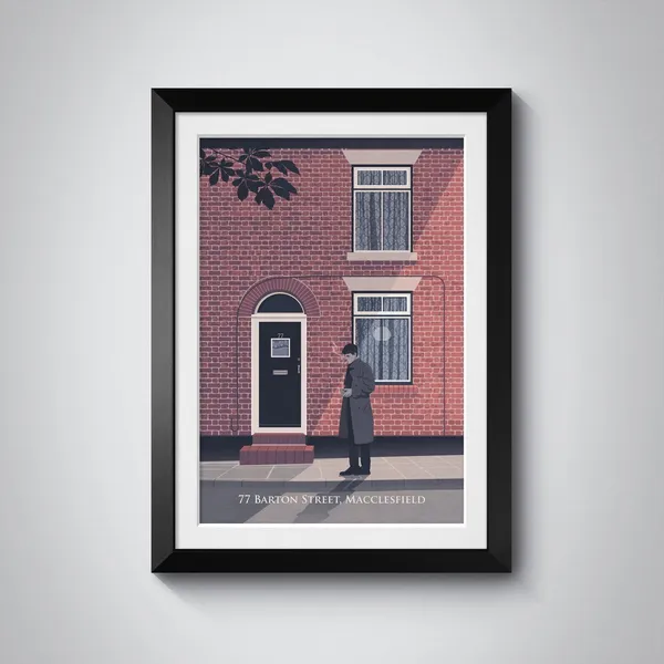 77 Barton Street Macclesfield Travel Poster, Music History