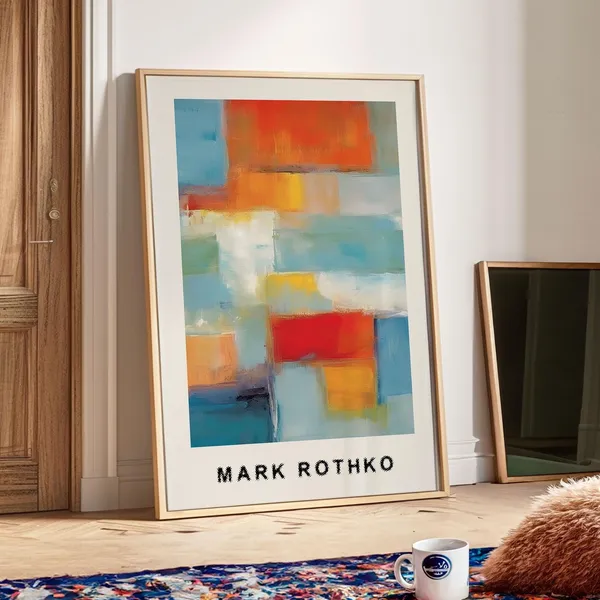 Mark Rothko Geometric Abstract Art Print, Modern Decor
