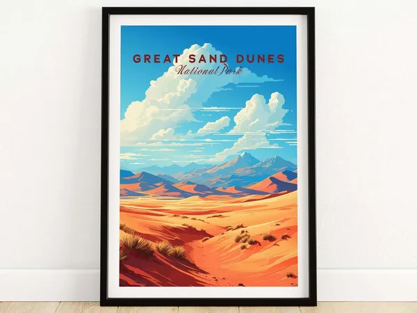 Great Sand Dunes National Park Travel Poster