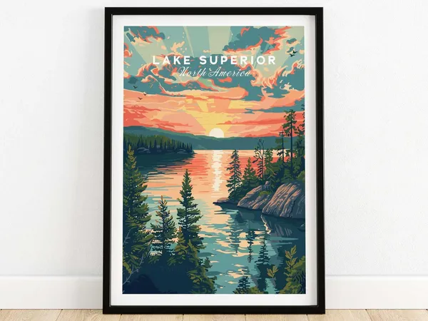 Lake Superior Gift Wall Art Print