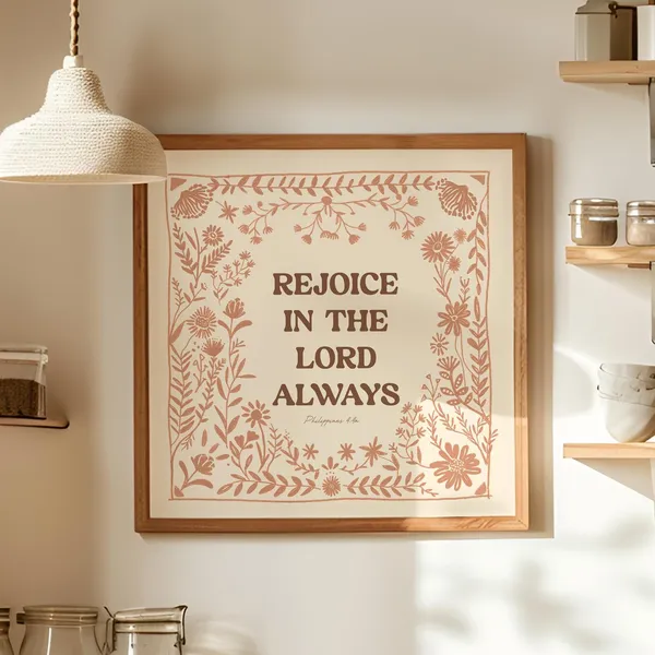 Rejoice In The Lord Always, Philippians 4:4 Print