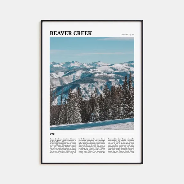 Beaver Creek Photo Poster Print
