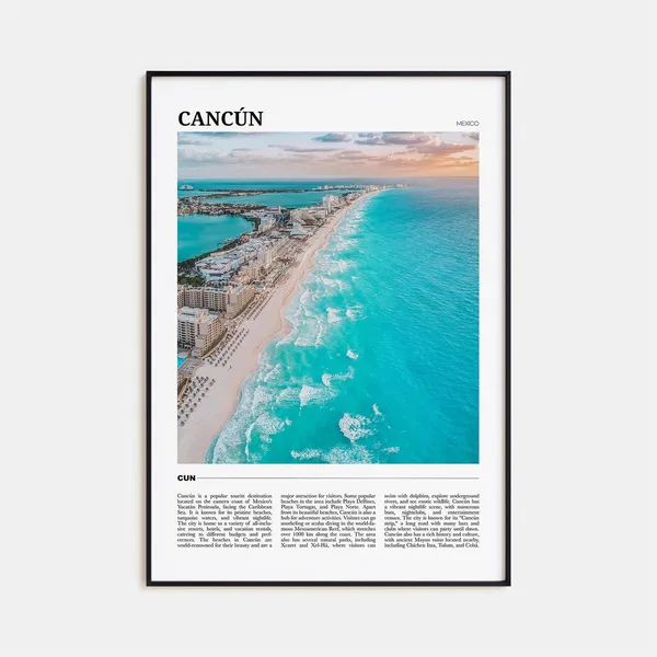 Cancun Decor Mexico Travel Poster