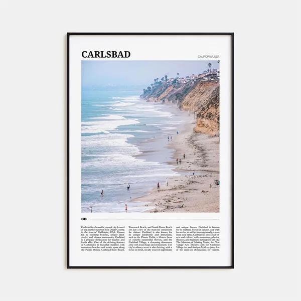Carlsbad Travel Poster No. 2, California Travel Poster