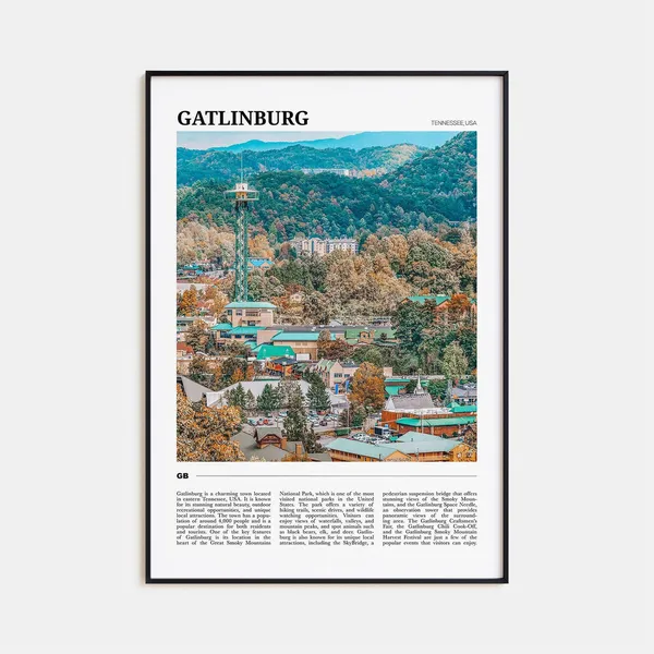 Gatlinburg Travel Poster, Tennessee USA Art Print