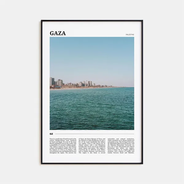 Gaza Travel Poster, Palestine Wall Art Print