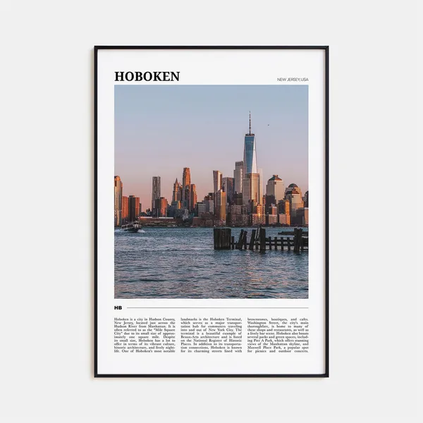Hoboken Travel Poster, New Jersey Art Print