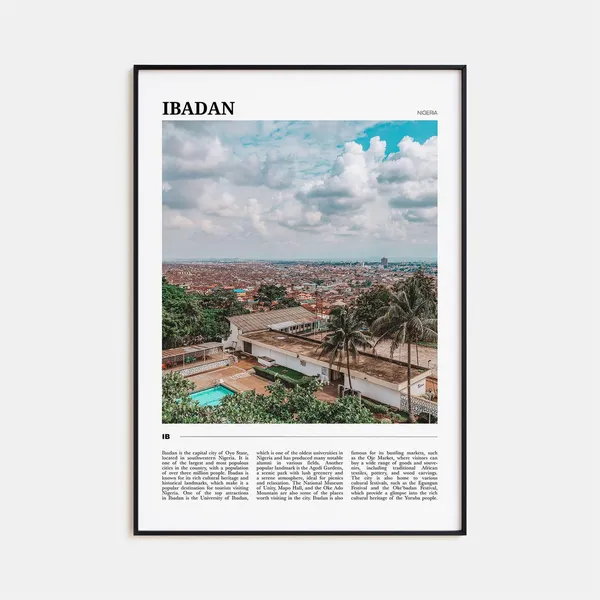 Ibadan Travel Poster, Nigeria Art Print
