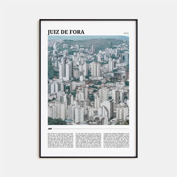 Juiz De Fora Travel Poster, Brazil Wall Art Print