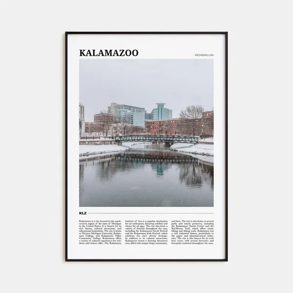 Kalamazoo Travel Poster, Michigan USA Art Print