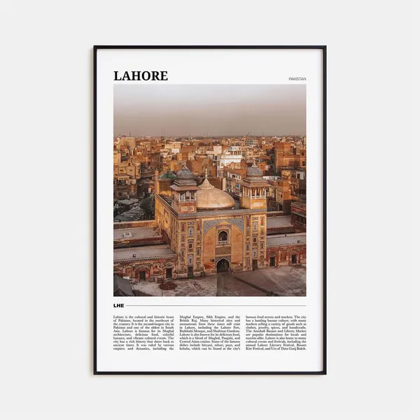 Lahore Photo Pakistan Poster Print