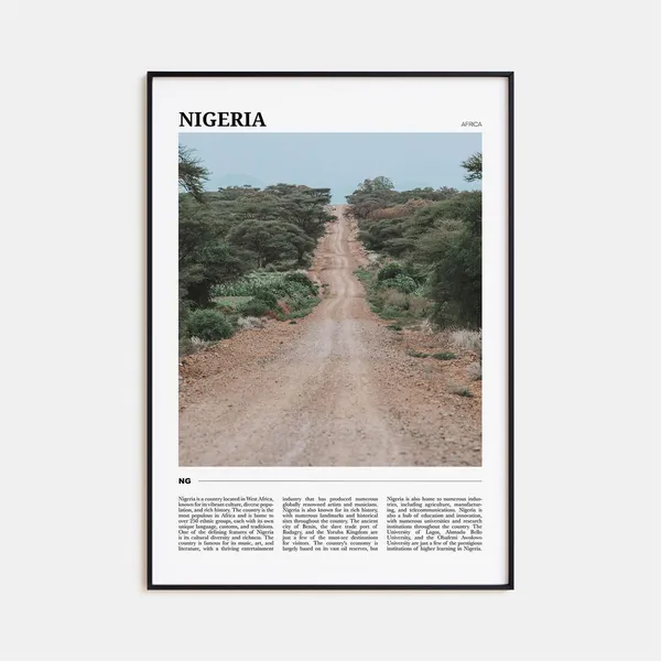 Nigeria Travel Poster, West Africa Art Print
