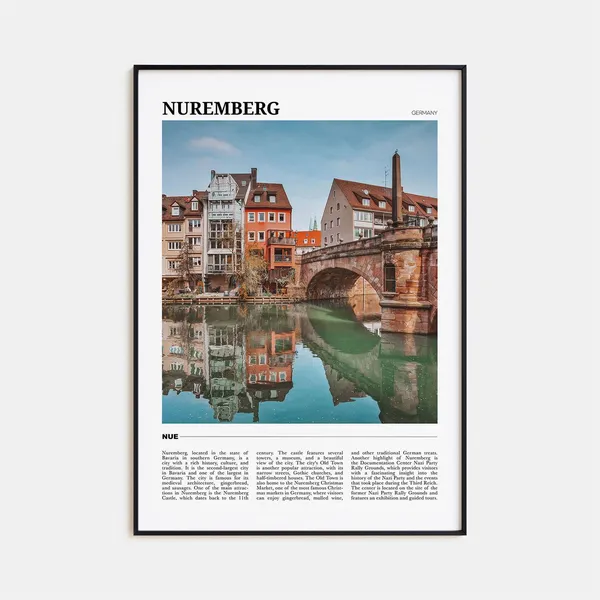 Nuremberg Travel Poster, Germany Art Print