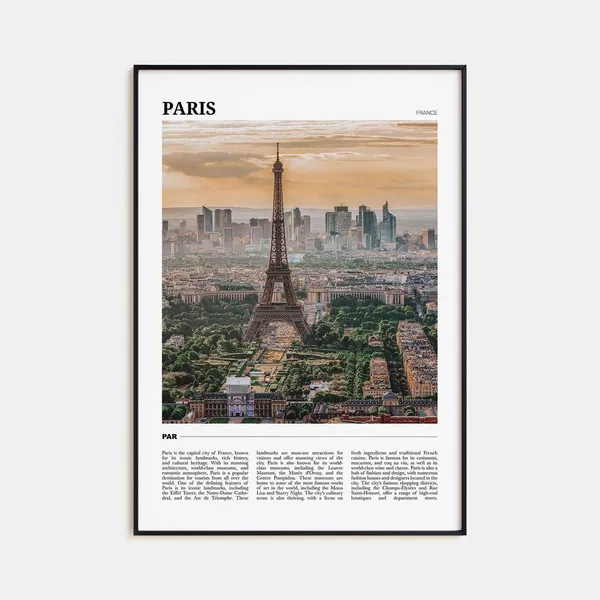 Paris Photo Travel Poster