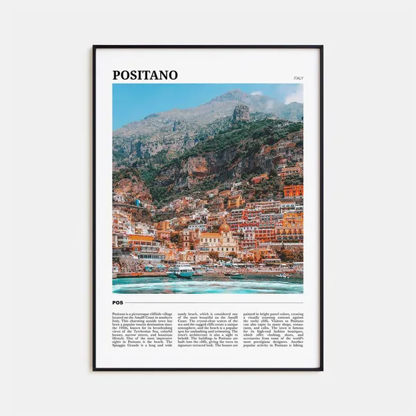Positano Travel Poster Italy Travel Poster