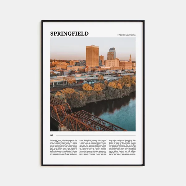 Springfield Travel Poster, Massachusetts Travel Poster