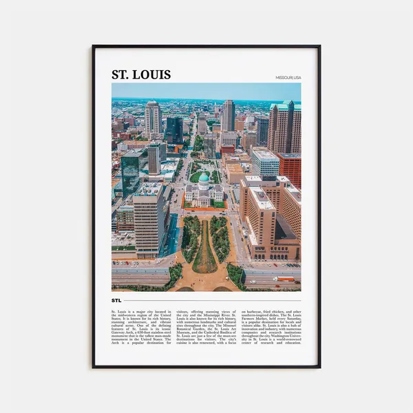 St Louis Travel Poster, Missouri USA Art Print