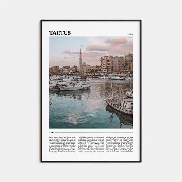 Tartus Travel Poster, Syria Wall Art Print