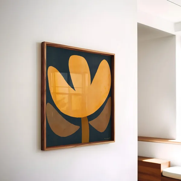 Abstract Flower Art Print, Modern Home Decor