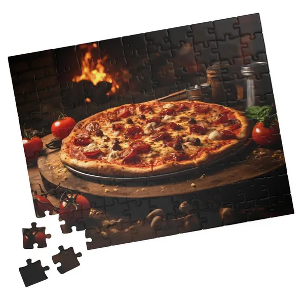 Gourmet Pizza Jigsaw Puzzle Fun Birthday Gift