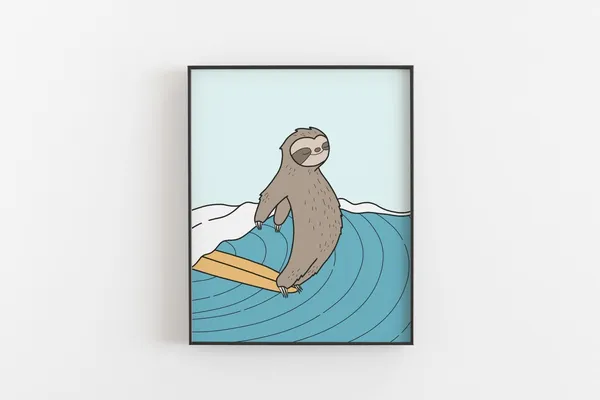 Beach House Artwork Animal Gallery Set Art Print
