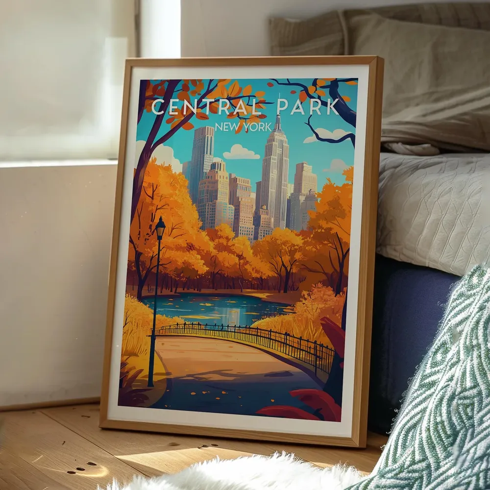 Central Park Skyscraper Poster Print - Image 3