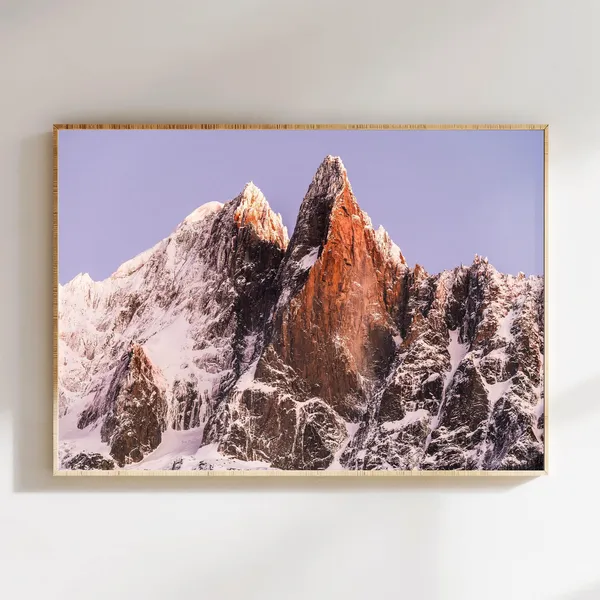 Aiguille Du Dru, Chamonix French Alps Travel Poster