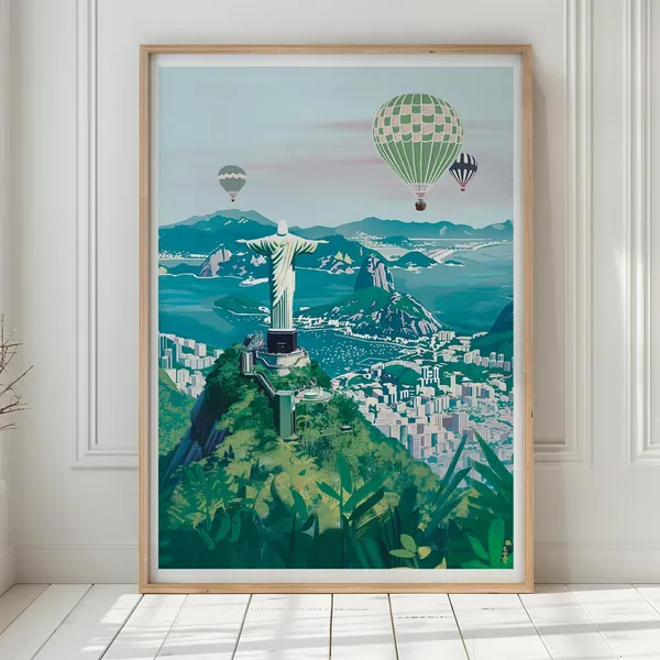 Rio De Janeiro Christ The Redeemer Poster Print