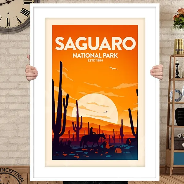 Saguaro National Park Travel Gift Poster