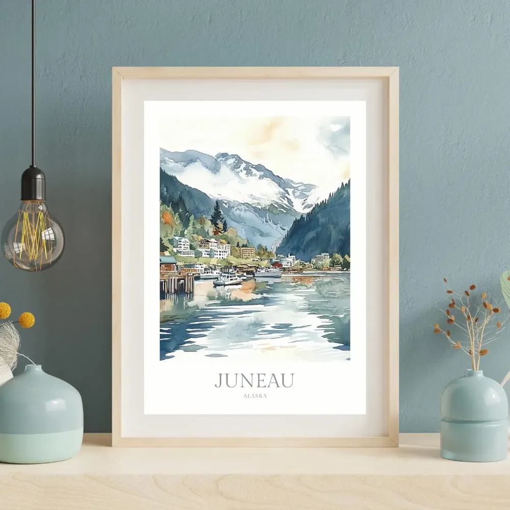 Juneau Alaska Home Decor Wall Art Print - Image 2