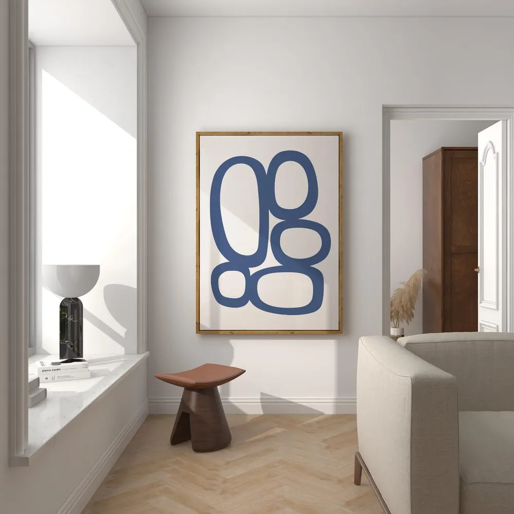 Mid Century Organic Circles Art Print - Image 3