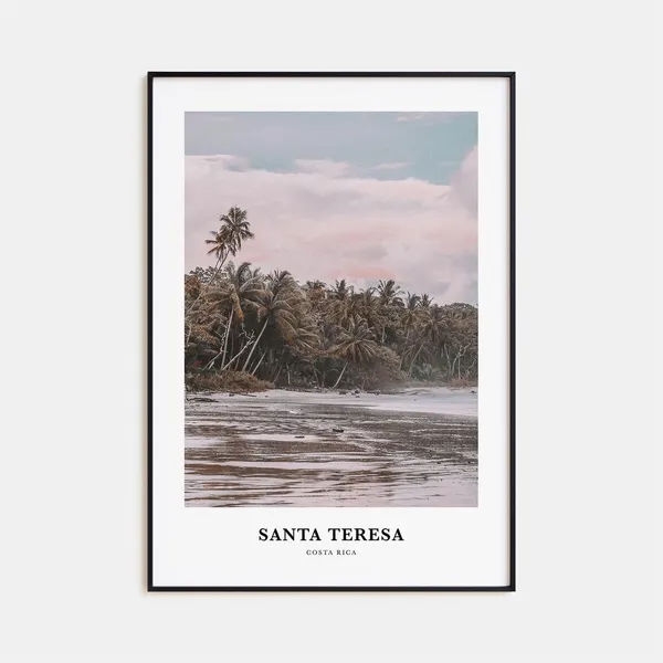 Santa Teresa Travel Poster, Costa Rica Wall Art